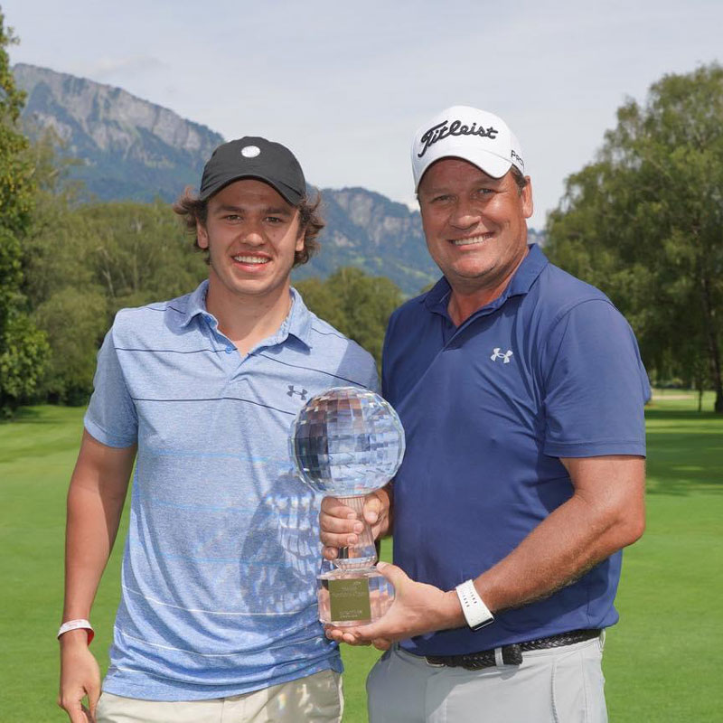 Jarmo Sandelin and his son Douglas