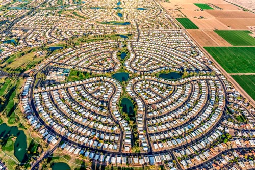 
Properties built in a circle